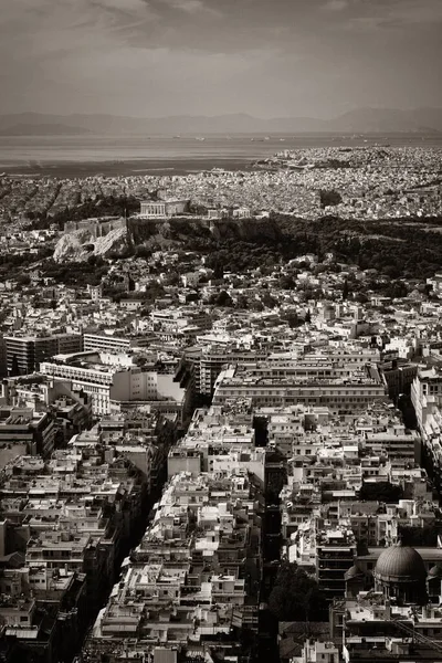 Paysage Urbain Athènes Avec Acropole Vue Haut Grèce — Photo