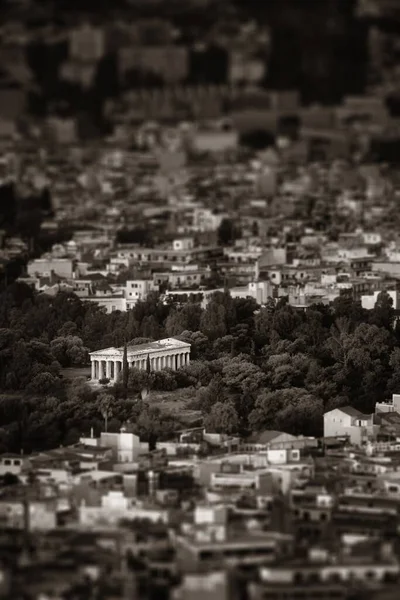 Temple Hephaestus Basculement Sommet Montagne Athènes Grèce — Photo