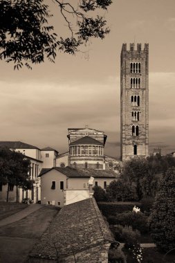 Lucca 'da tarihi yapıları olan Basilica di San Frediano..