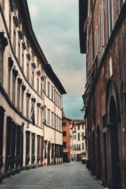 İtalya 'da Lucca sokak manzarası