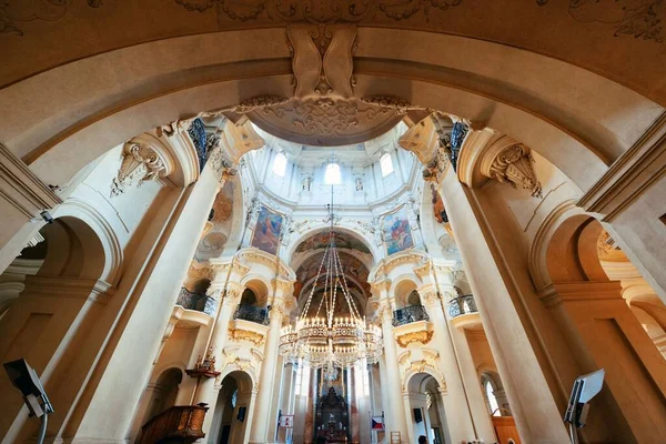 Vista Interior Iglesia Praga República Checa — Foto de Stock