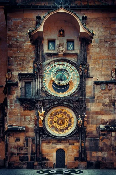 Zbliżenie Zegara Astronomicznego Rynku Starego Miasta Pradze Czechy — Zdjęcie stockowe