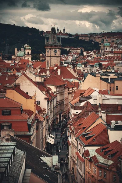 Prague Skyline Rooftop View Historical Buildings Czech Republic — Stock Photo, Image