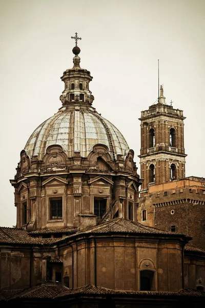 Rome Forum Met Ruïnes Van Historische Gebouwen Italië — Stockfoto