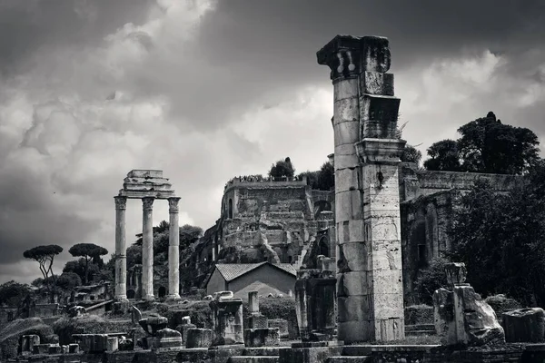 Foro Roma Con Rovine Edifici Storici Italia — Foto Stock