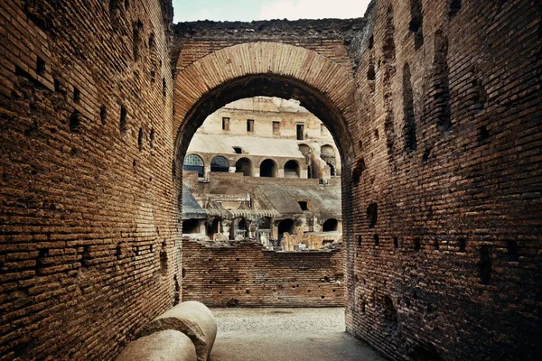 Archway Colosseum Hito Mundialmente Conocido Símbolo Roma Italia —  Fotos de Stock