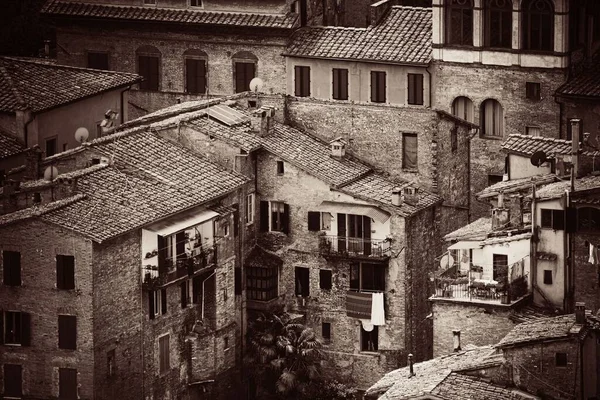 Oude Middeleeuwse Stad Siena Italië — Stockfoto