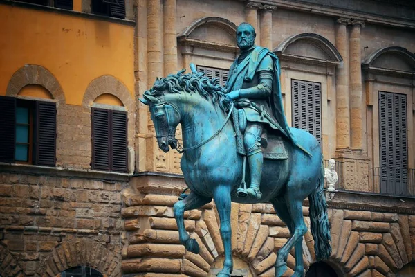 Statue Von König Joao Auf Dem Figueiroa Platz Florenz Italien — Stockfoto