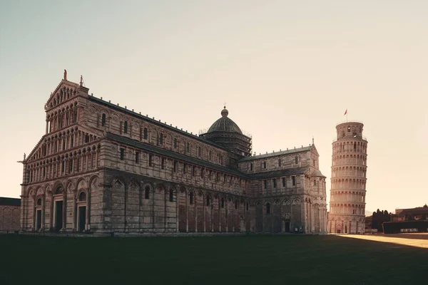 Torre Inclinada Catedral Pisa Italia Como Hito Mundialmente Conocido — Foto de Stock