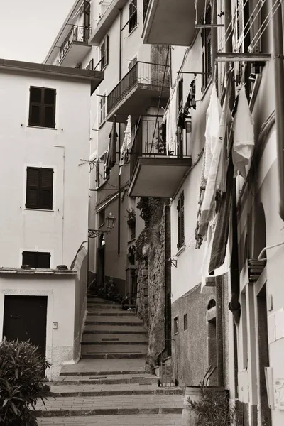 Typische Gassen Riomaggiore Cinque Terre Italien — Stockfoto