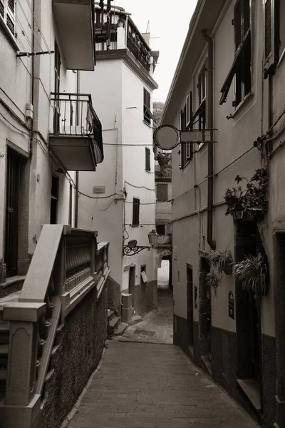Typisk Grändutsikt Riomaggiore Cinque Terre Italien — Stockfoto