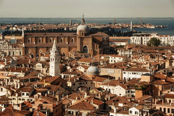 Skyline Veneza Visto Cima Torre Relógio Marks Square Itália — Fotografia de Stock