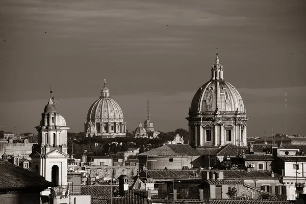 Vista Azotea Arquitectura Histórica Roma Horizonte Ciudad Italia —  Fotos de Stock