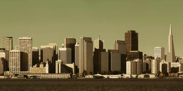 San Francisco Stad Skyline Panorama Met Stedelijke Platforms — Stockfoto