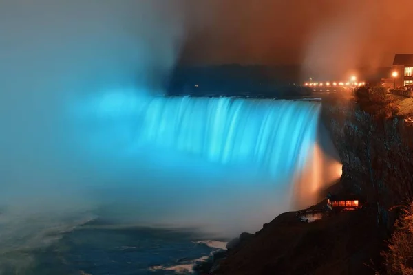 Niagara Falls Night Famous Natural Landscape Canada — Stock Photo, Image