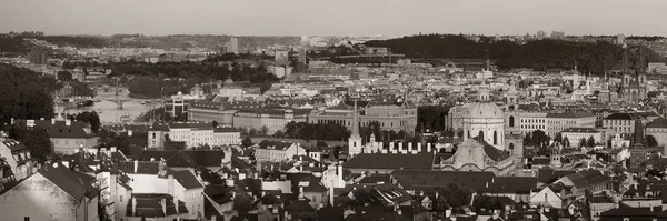 Praga Vista Panorâmica Telhado Com Edifícios Históricos Panorama República Checa — Fotografia de Stock