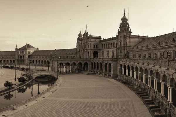 Plaza Espana Ισπανία Πλατεία Closeup Άποψη Στη Σεβίλλη Ισπανία — Φωτογραφία Αρχείου