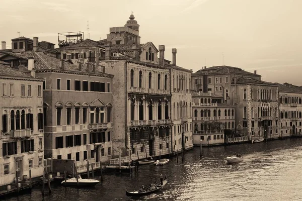 Vista Del Gran Canal Venecia Con Edificios Históricos Italia — Foto de Stock