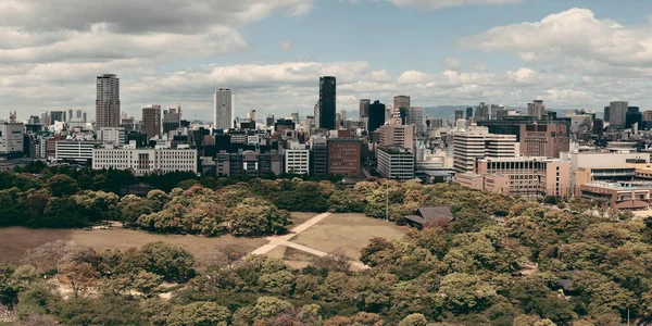 Výhled Střechu Městského Parku Ósace Japonsko — Stock fotografie