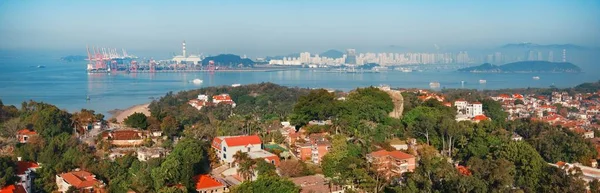 Xiamen Ciudad Vista Desde Isla Gulangyu Fujian China —  Fotos de Stock