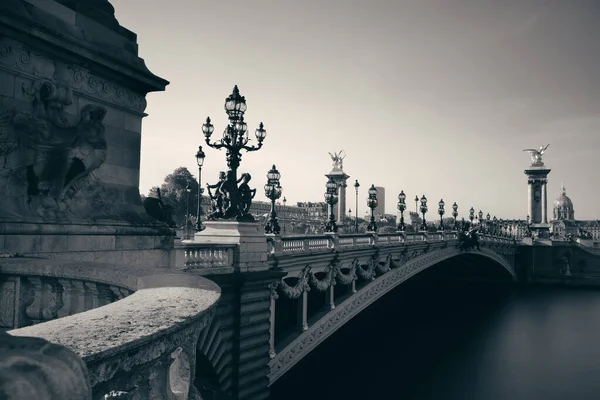 Ponte Alexandre Iii Senna Parigi Francia — Foto Stock