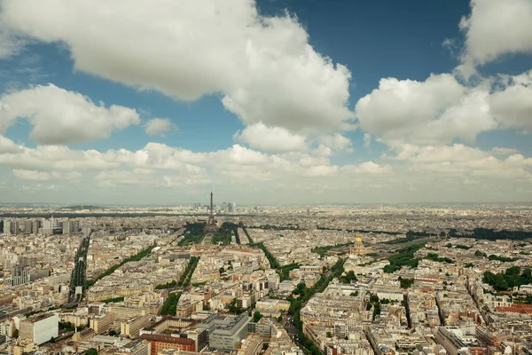 Paris Roof View Panorama Τον Πύργο Του Άιφελ Και Τον — Φωτογραφία Αρχείου