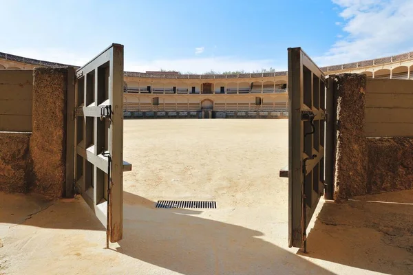 Großaufnahme Der Stierkampfarena Ronda Plaza Toros Spanien — Stockfoto