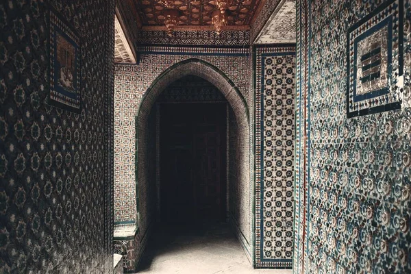 Casa Pilatos Vue Intérieure Avec Beaux Motifs Décoration Séville Espagne — Photo