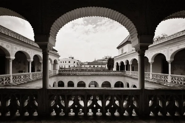 Casa Pilatos Nádvoří Krásnými Vzory Dekorace Seville Španělsko — Stock fotografie