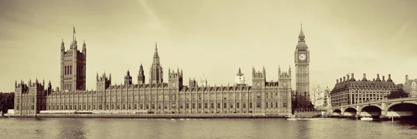 Big Ben House Parliament London Black White Stock Photo