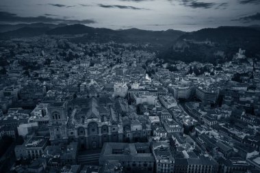 Granada Katedrali hava manzaralı Granada, İspanya.