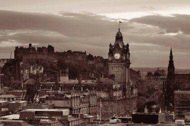 İngiltere 'de Edinburgh şehir manzarası.