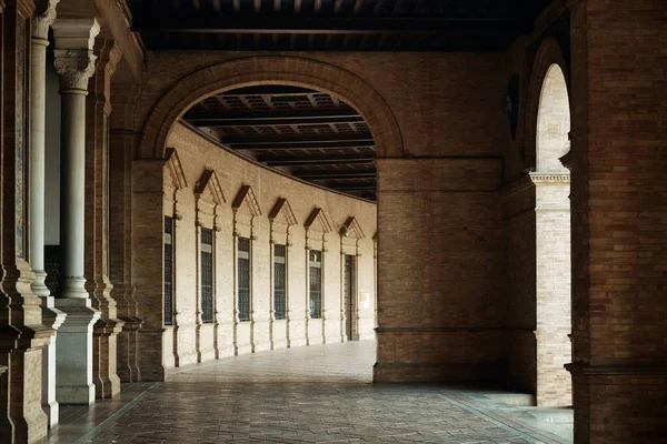 Plaza Espana Eller Spanien Square Närbild Sevilla Spanien — Stockfoto