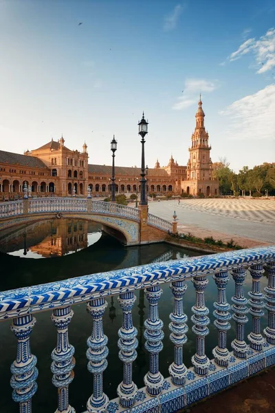 Plaza Espana Ισπανία Πλατεία Closeup Άποψη Στη Σεβίλλη Ισπανία — Φωτογραφία Αρχείου