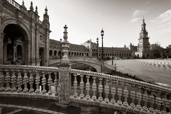 Plaza Espana Eller Spanien Square Närbild Sevilla Spanien — Stockfoto