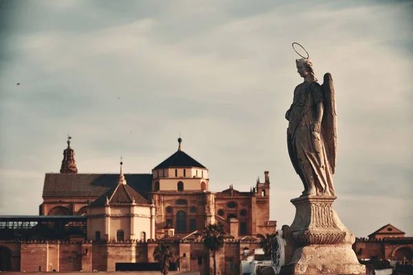 Moskee Kathedraal Standbeeld Cordoba Spanje — Stockfoto