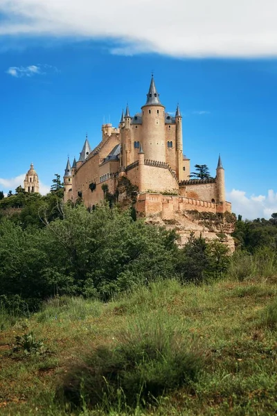 Alcazar Von Segovia Als Berühmtes Wahrzeichen Spaniens — Stockfoto