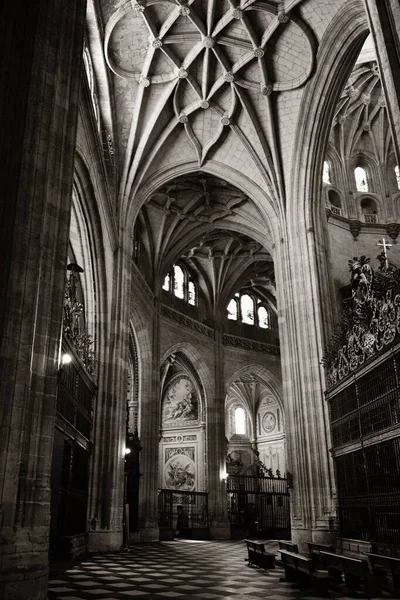 Antigua Arquitectura Catedral Segovia Vista Interior España — Foto de Stock