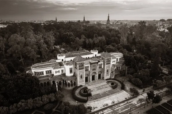 Siviglia Parque Mara Luisa Vista Aerea Spagna — Foto Stock