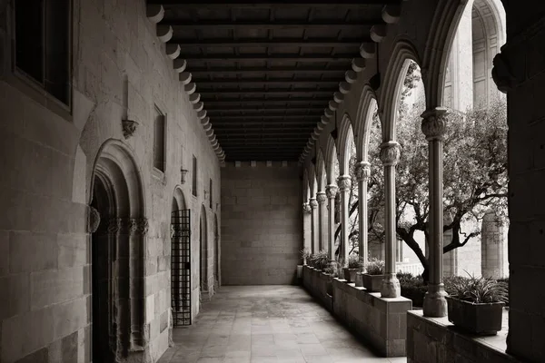 Gångväg Santa Maria Montserrat Kloster Barcelona Spanien — Stockfoto