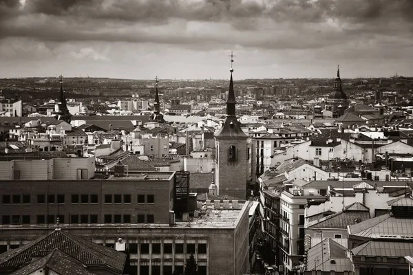 Madrid Střešní Pohled Panorama Města Španělsku — Stock fotografie