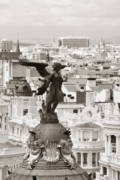Rooftop Madrid Met Historische Gebouwen Spanje — Stockfoto