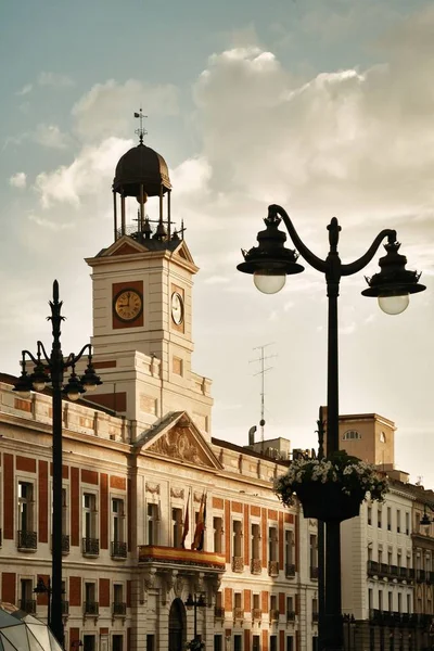 Spanya Nın Madrid Şehrinde Puerta Del Sol Daki Kraliyet Postanesi — Stok fotoğraf