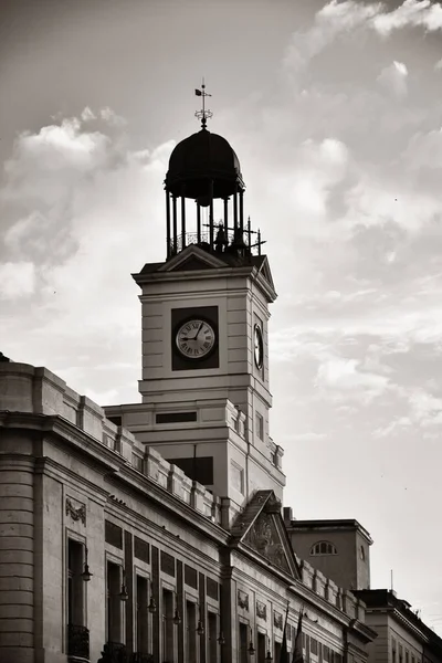 Kloktoren Van Het Koninklijk Huis Van Het Postkantoor Real Casa — Stockfoto