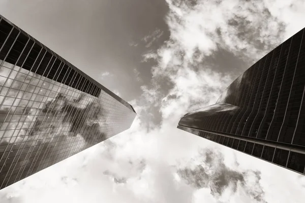 Modern Skyscraper Office Buildings Business District Madrid Spain — Stock Photo, Image