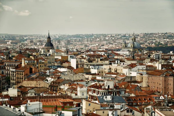 Madrid Takutsikt Över Stadens Skyline Spanien — Stockfoto