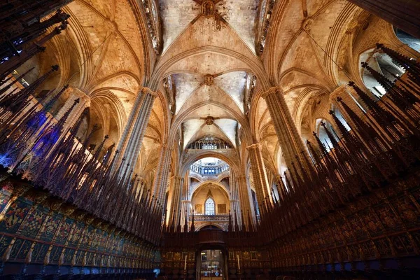 Basiliek Van Santa Maria Del Mar Barcelona Spanje — Stockfoto