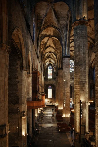 Basilique Santa Maria Del Mar Barcelone Espagne — Photo