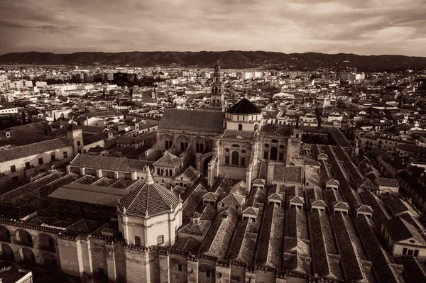 Ciudad Antigua Arquitectura Córdoba Vista Desde Aire España — Foto de Stock