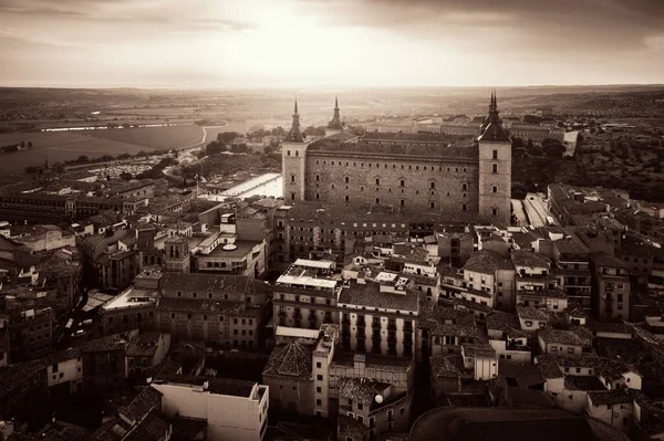 Slottet San Servando Flygfoto Toledo Spanien — Stockfoto